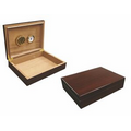 The Bellevue 25 Count Mahogany Wood Finished Cigar Humidor